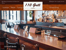 Tablet Screenshot of 110grill.com